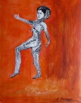 Tanzende Frau