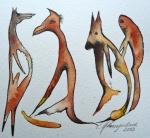 Vier Fabeltiere