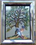 Baum mit zwei Vögel 